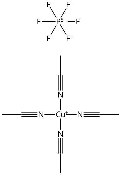Tetrakis(acetonitrile)copper(I) hexafluorophosphate Chemical Structure